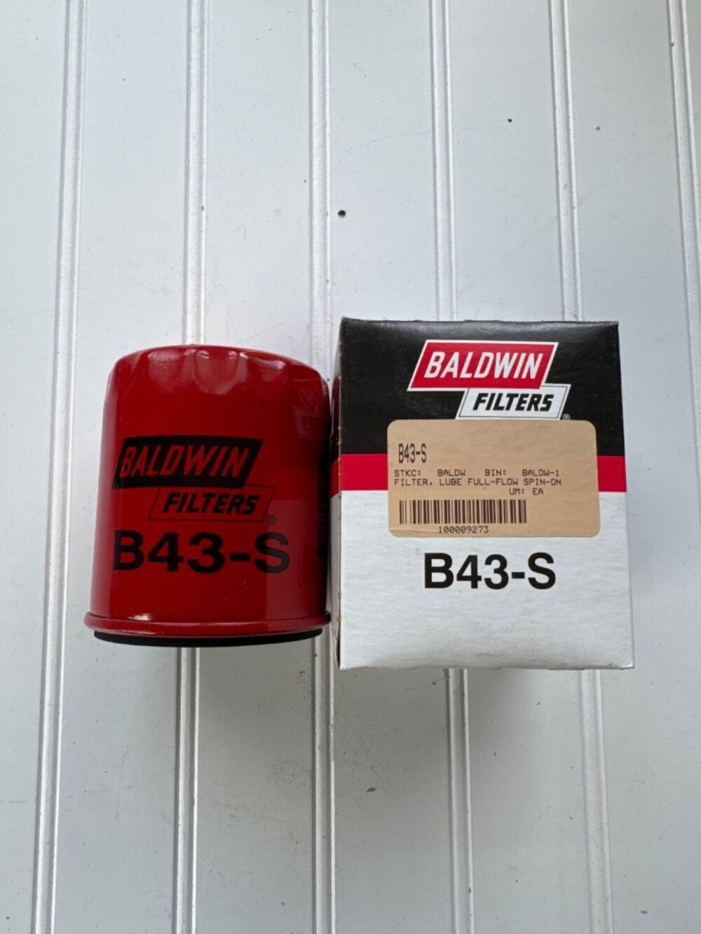 Baldwin B43-S Oil Filter GM Isuzu AMC 25010766 Wix 51040 Full Flow USA